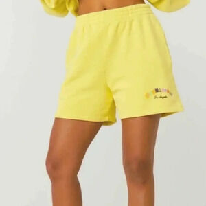 DAYDREAMER Los Angeles Yellow Sweat Shorts Boyfriend Style Size 2X